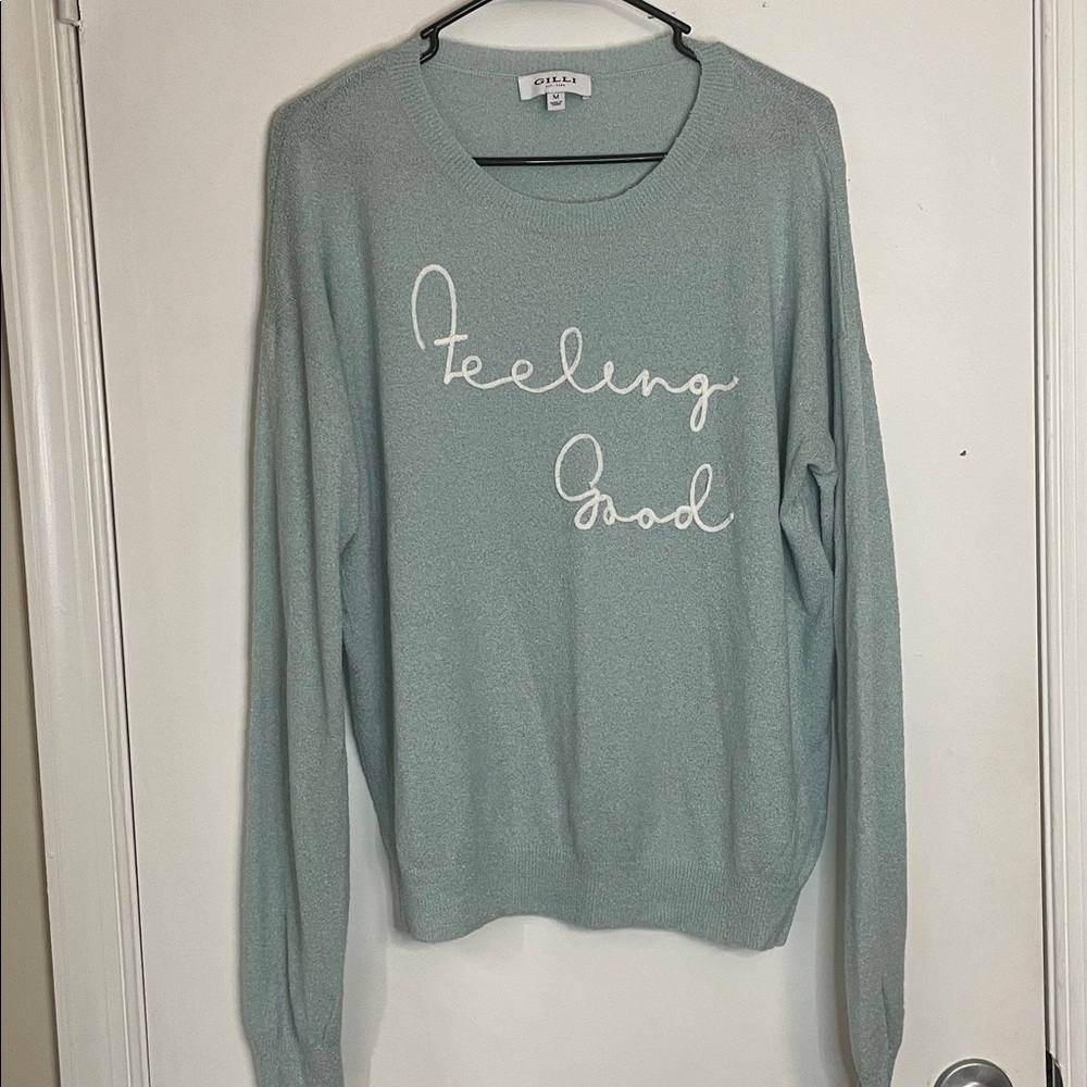 Gilli Light Blue 'Feeling Good' Sweater